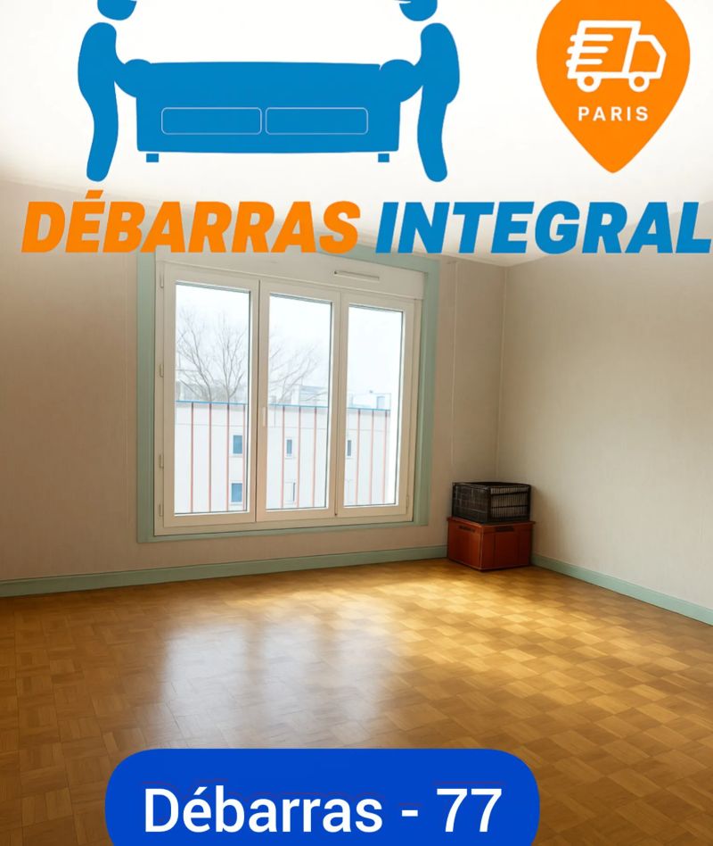 Débarras intégral 77. Débarras dans toute l'ile de france