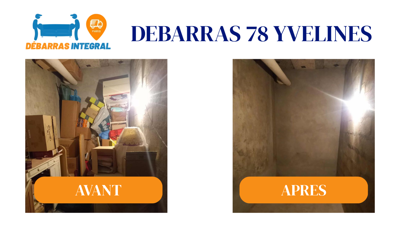 Avant/après débarras 78. Images avant et après le débarras dans les Yvelines 78