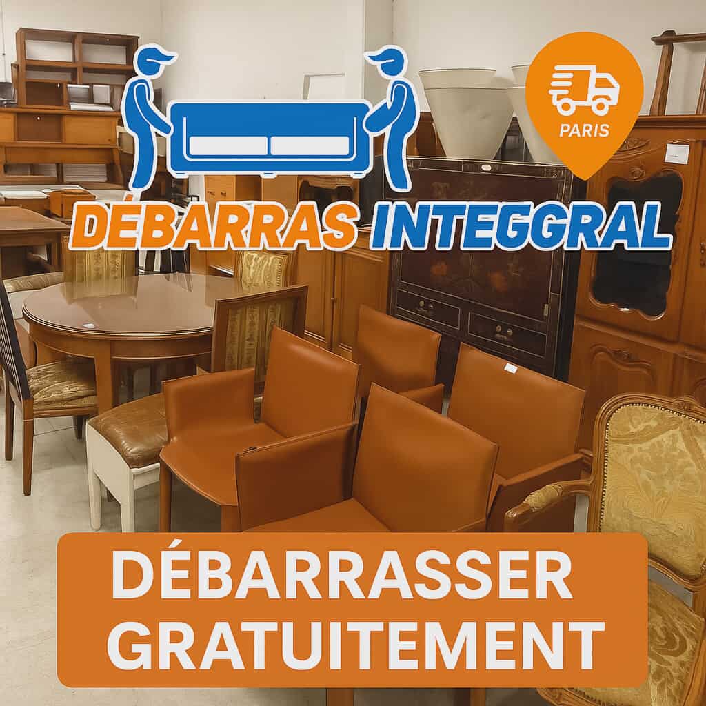 Meubles permettant de débarraser gratuitement à Paris et en Ile de France. Débarras gratuit 75, 77, 78, 91, 92, 93, 94, 95, 60